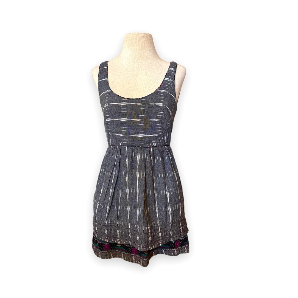 FREE PEOPLE {New Romantics} weather vane ikat dress - Picture 2 of 13